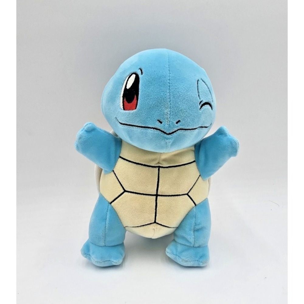 Jazwares Pokemon Winking‎ Squirtle Plush Stuffed Animal 2024